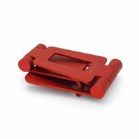 スマホスタンド 折りたたみ小型/～5インチまで対応/mini DOUBLE SWING/ワインレッド AS-MWBM-RD 1個 アーキサイト