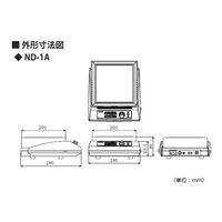 アズワン ホットプレート(NINOS) 350°C 170×170mm 出荷前点検検査書付 ND-1A 1個 1-4601-31-22（直送品）