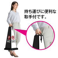 テラモト ミセル　メッセージポール　本体　小　ブラック OT9559657 1台（直送品）