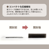 irodori 圧縮抗菌スポンジ グレー 1箱（10個入） 伊藤忠リーテイルリンク