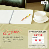 長机用 防炎テーブルクロス ロイヤル ベージュ 120×240cm 4976416119123 1セット(2枚入)