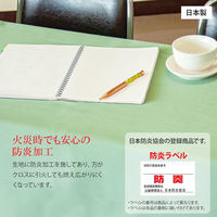 長机用 防炎テーブルクロス ロイヤル グリーン 120×240cm 4976416119383 1枚