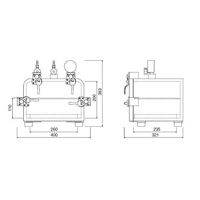 サンプラテック アクリル真空デシケーター MB型 00176 1台 64-3682-70（直送品）