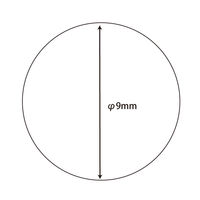 シモジマ タックラベル No.023 Φ9 007062641 1束(1008片)