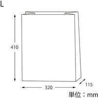 シモジマ 宅配袋 ベロ無し L 未晒無地 004192123 1束(25枚)