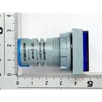 共立電子産業 DC4ー100V LEDデジタル電圧計 角型 青 65-9620-75 1個（直送品）