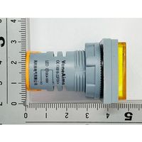 共立電子産業 DC4ー100V LEDデジタル電圧計 角型 黄 65-9620-79 1個（直送品）