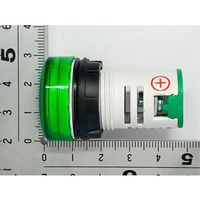 共立電子産業 DC4ー100V LEDデジタル電圧計 丸型 緑 65-9620-81 1個（直送品）