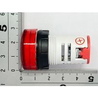 共立電子産業 DC4ー100V LEDデジタル電圧計 丸型 赤 65-9620-82 1個（直送品）