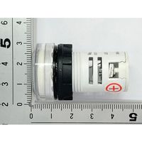 共立電子産業 DC4ー100V LEDデジタル電圧計 丸型 白 65-9620-83 1個（直送品）