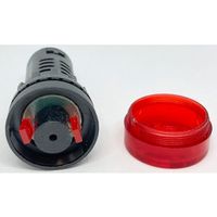 共立電子産業 ブザー内蔵LED表示灯 ACDC12V 赤 65-9622-17 1個（直送品）