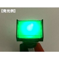 共立電子産業 照光式プッシュスイッチ 長方形 モーメンタリ 緑色 24V 65-9644-99 1個（直送品）