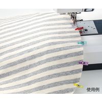 クロバー 仮止めクリップミニ 50個入ケース付 (赤・紫・青・黄・緑各10個) 22744 1個 62-4078-42（直送品）