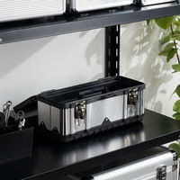 JEJアステージSUSツールボックス STB-390 シルバー1個