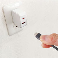 エアージェイ 強化コネクターふわふわ延長ケーブル CtoC 2m CCJ-FM2M 1本