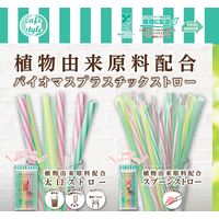 スプーン ストロー 先端がスプーンタイプ 1パック（30本入） 環境にやさしい植物由来原料配合 ストリックスデザイン