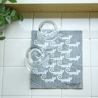 吸水ふきん e.スポンジワイプ 天然素材100％ セルロース 北欧 ベングト＆ロッタ ねこ 1枚 イーオクト