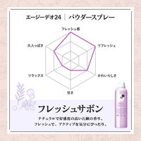エージーデオ２４　デオドラントスプレー（フレッシュサボン）Ｌ　142g（医薬部外品） 1個