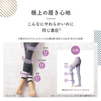 【セール】寝ながらメディキュット フワッとキュッと パジャマレギンス ネイビーグレー L Dr.Scholl（ドクターショール) レディース