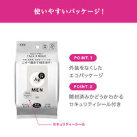 エージー２４メン　メンズシート　フェイス＆ボディ（無香性）３０ 10個セット