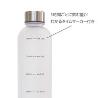 リビング タイムマーカー ボトル 目盛付 1000ml カーキ 1セット（3個）