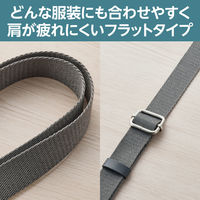 スマホ ショルダー ストラップシート付 平ひも ベルト幅2cm ブラック P-STSDH2FBK エレコム 1個