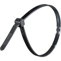 オーム電機 結束バンド 幅広ロックタイ 250mm 耐候 黒 WLT-250W50BK 1セット(500本:50本×10個)