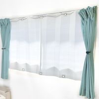 【節電・省エネ・暑さ対策】 ユーザー 遮熱ブラインドシート 91×90 2枚組 ライトグレー U-Q1020 1セット（2枚入）