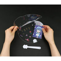 アーテック はさめるクリアうちわ 58266 1セット(1個×7)