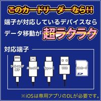ベスト・アンサー カードリーダー 4in1 ホワイト life-125-wh 1個（直送品）