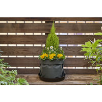 【園芸用品】 アイリスオーヤマ テキスタイルプランター ホック オリーブ TXP-J26H 1個