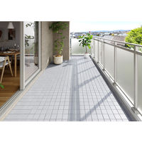 アイリスオーヤマ セラミック調タイルデッキ グレー CTD-300 1枚