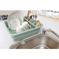 カクセ- 折りたたみ式水切りラック ノズル付 NB-15 1セット（3個）