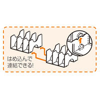 ナカバヤシ キャパティE9クリアブラウン FB-E9-CSN 1個