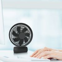 TOPLAND 12cm 卓上扇 コードレス 風量3段階 3電源対応 ブラック SF-DFC18 BK 1台