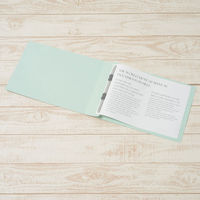 プラス　フラットファイル厚とじ　A4ヨコ　10冊　ブルー　No.022NW　樹脂製とじ具（わけあり品）