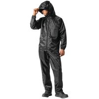 【レインウェア】 Makku（マック） レインスーツ 上下セット 合羽（カッパ） ブラック M AS-5110 1着