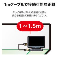 DXアンテナ テレビ接続用同軸ケーブル EC-4W1FLWH(H) 1個