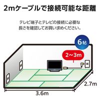 DXアンテナ テレビ接続用同軸ケーブル EC-4W2FLBK(H) 1個