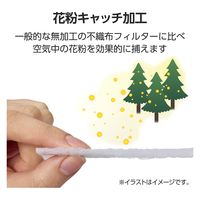 網戸 フィルター 抗菌 フリーカット 2枚入り 簡単取付 ホワイト ACF-SD1020WH エレコム 1個