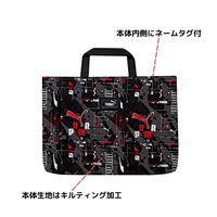 クツワ PUMA(プーマ)レッスンバッグ ブラック PM417BK 1個（直送品）