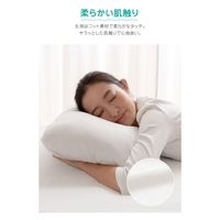 AQUA 3Dストレッチ ピッタリフィット 枕カバー 430×630mm グレー 41460013 1枚（直送品）
