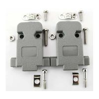 共立電子産業 Dーsubカバー ミリネジ 9pin 灰 5個入 65-8879-50 1パック(5個)（直送品）