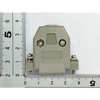 共立電子産業 Dーsubカバー ミリネジ 15pin 灰 5個入 65-8879-52 1パック(5個)（直送品）