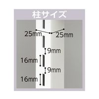 アズワン UR壁面タイプ W90×H210cm【 本体】【 ブラック枠×ダークブラウンパネル】 65-8761-40 1セット（直送品）