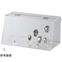 アズワン 鍵付きショーケース 白色LED照明付き W87cm 65-8768-07 1個（直送品）