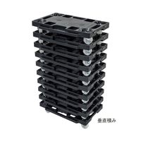 アズワン 樹脂連結ドーリー 静音タイプ 65-8119-55 1セット（直送品）