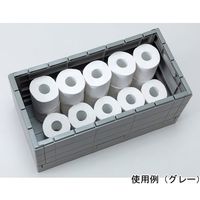 アズワン スタッキングコンテナボックス ホワイト大 65-8119-70 1セット（直送品）