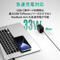 AUKEY USB充電器 32W PD対応 [USB-A 1ポート/USB-C 1ポート] PA-F4-BK 1個