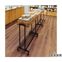 アズワン 木製トレー付きワゴン ブラック ナチュラル トレー1個付 65-8274-08 1セット（直送品）